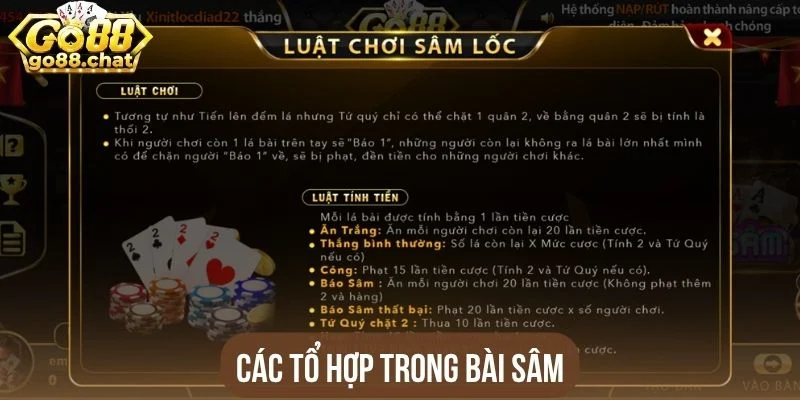 Các tổ hợp trong bài Sâm