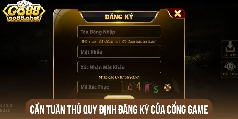 Cần tuân thủ quy định đăng ký của cổng game