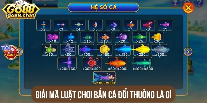 Giải mã luật chơi bắn cá đổi thưởng là gì