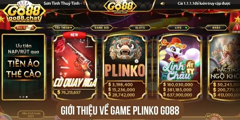 Giới thiệu về game Plinko Go88