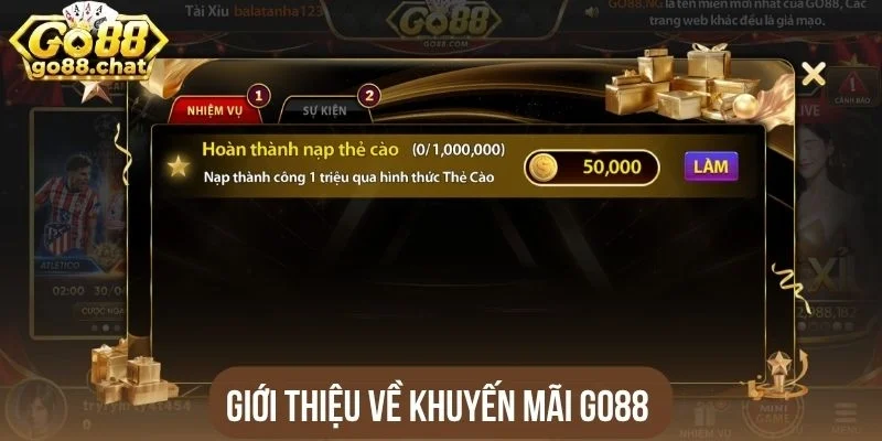 Giới thiệu về khuyến mãi Go88