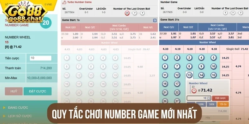 Quy tắc chơi Number game mới nhất