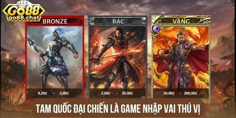 Tam quốc đại chiến là game nhập vai thú vị