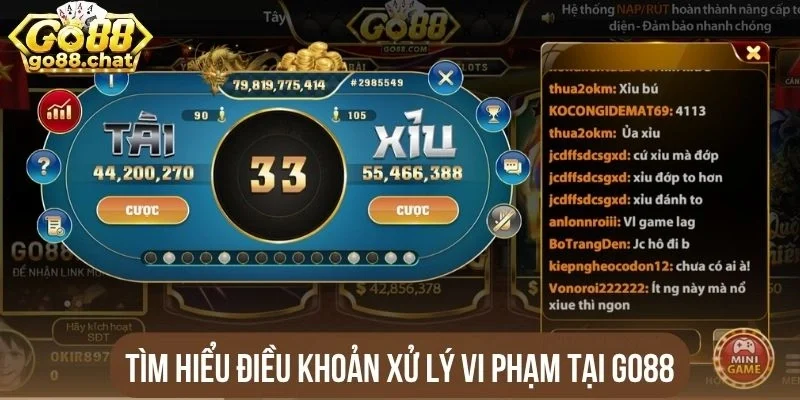 Tìm hiểu điều khoản xử lý vi phạm tại Go88