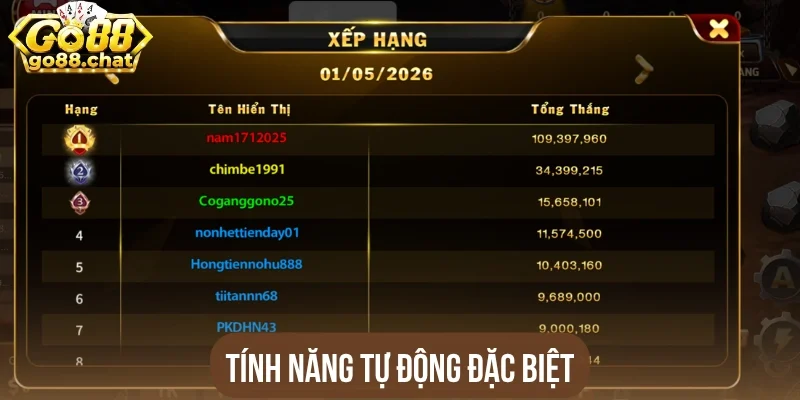 Tính năng tự động đặc biệt