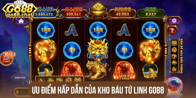 Ưu điểm hấp dẫn của Kho báu tứ linh Go88